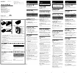 Preview for 2 page of Sony Walkman WM-EX194 Operating Instructions