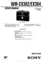 Sony Walkman WM-EX362 Service Manual preview