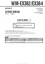 Preview for 13 page of Sony Walkman WM-EX362 Service Manual