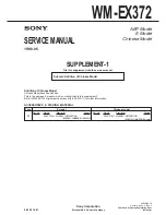 Preview for 17 page of Sony Walkman WM-EX372 Service Manual