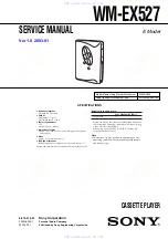 Sony Walkman WM-EX527 Service Manual preview