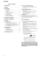 Preview for 2 page of Sony Walkman WM-EX651 Service Manual