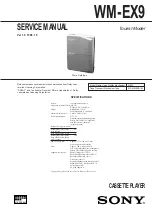 Preview for 3 page of Sony Walkman WM-EX900 Service Manual