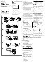 Preview for 1 page of Sony Walkman WM-FS556 Operating Instructions