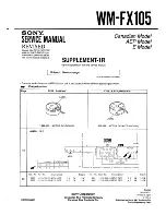 Предварительный просмотр 20 страницы Sony Walkman wm-FX105 Service Manual