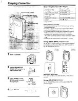 Preview for 2 page of Sony Walkman WM-FX121 Operating Instructions