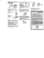 Preview for 2 page of Sony Walkman WM-FX171 Operating Instructions