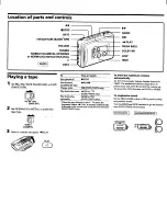 Preview for 3 page of Sony Walkman WM-FX171 Operating Instructions