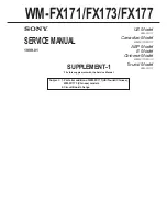 Preview for 22 page of Sony Walkman WM-FX171 Service Manual