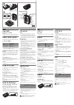 Preview for 2 page of Sony Walkman WM-FX193 Operating Instructions