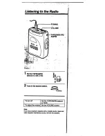 Предварительный просмотр 5 страницы Sony Walkman WM-FX21 Operating Instructions Manual