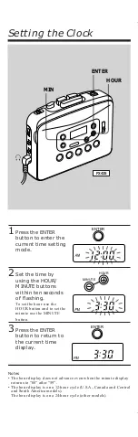 Preview for 4 page of Sony WALKMAN WM-FX221 User Manual