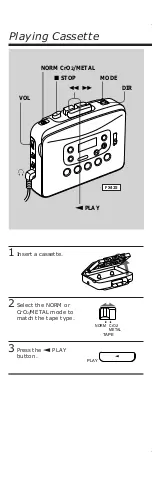 Предварительный просмотр 5 страницы Sony WALKMAN WM-FX221 User Manual