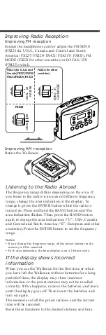 Preview for 9 page of Sony WALKMAN WM-FX221 User Manual