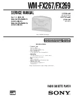 Preview for 1 page of Sony Walkman WM-FX267 Service Manual