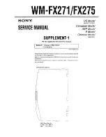 Preview for 21 page of Sony Walkman WM-FX271 Service Manual