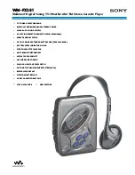 Sony Walkman WM-FX281 Specifications preview