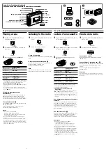 Предварительный просмотр 2 страницы Sony Walkman WM-FX383 Operating Instructions