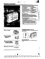 Preview for 3 page of Sony Walkman WM-FX401 Operating Instructions Manual