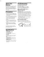 Preview for 5 page of Sony Walkman WM-FX463 Operating Instructions Manual