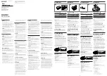 Preview for 1 page of Sony Walkman WM-FX473 Operating Instructions