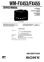 Preview for 3 page of Sony Walkman WM-FX473 Service Manual