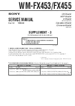 Preview for 33 page of Sony Walkman WM-FX473 Service Manual