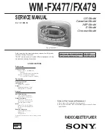 Preview for 1 page of Sony Walkman WM-FX477 Service Manual