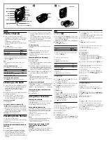 Preview for 2 page of Sony Walkman WM-FX481 Operating Instructions