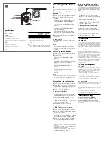 Preview for 2 page of Sony Walkman WM-FX490 Operating Instructions