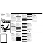 Preview for 1 page of Sony Walkman WM-FX491 Operating Instructions