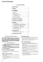 Preview for 2 page of Sony Walkman WM-FX700 Service Manual