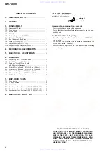 Preview for 2 page of Sony Walkman WM-FX888 Service Manual