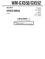 Предварительный просмотр 25 страницы Sony Walkman WM-GX550 Service Manual