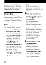 Preview for 54 page of Sony Walkman WM-GX788 Operating Instructions Manual