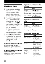 Preview for 56 page of Sony Walkman WM-GX788 Operating Instructions Manual