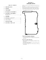 Preview for 2 page of Sony Walkman WM-SR1 Service Manual