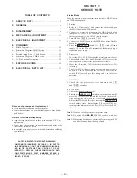 Preview for 2 page of Sony Walkman WM-WE1 Service Manual