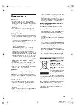 Preview for 7 page of Sony WEGA KDE-W50A11E Operating Instructions Manual