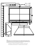 Предварительный просмотр 1 страницы Sony WEGA KDS-55A2000 Dimensions