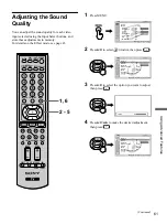 Preview for 61 page of Sony WEGA KE-42M1 Operating Instructions Manual