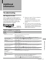 Preview for 77 page of Sony WEGA KE-42M1 Operating Instructions Manual