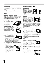 Предварительный просмотр 4 страницы Sony Wega KE-MR50 Operating Instructions Manual