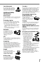 Предварительный просмотр 5 страницы Sony Wega KE-MR50 Operating Instructions Manual