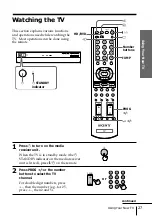 Предварительный просмотр 27 страницы Sony Wega KE-MR50 Operating Instructions Manual