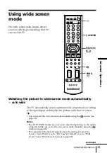 Предварительный просмотр 33 страницы Sony Wega KE-MR50 Operating Instructions Manual