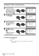 Предварительный просмотр 102 страницы Sony Wega KE-MR50 Operating Instructions Manual