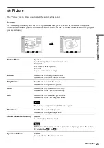 Предварительный просмотр 27 страницы Sony WEGA KE-MV42A1 Operating Instructions Manual