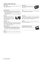 Preview for 8 page of Sony Wega KE-P37M1 Operating Instructions Manual