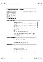 Preview for 23 page of Sony WEGA KE-W50A10E Operating Instructions Manual